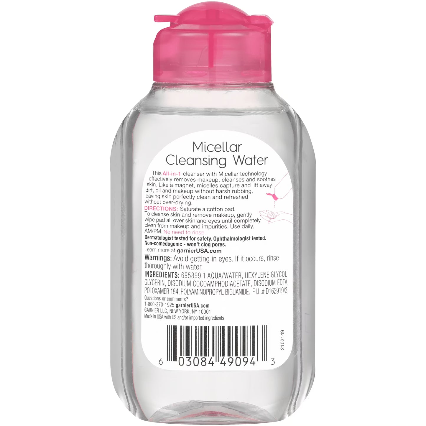 Garnier SkinActive Micellar Cleansing Water Makeup Remover & Face Cleanser – 3.4 fl oz