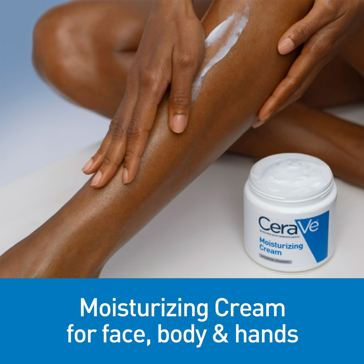 CeraVe Moisturizing Cream Travel Size Face & Body Moisturizer for Normal to Very Dry Skin – 1.89 oz