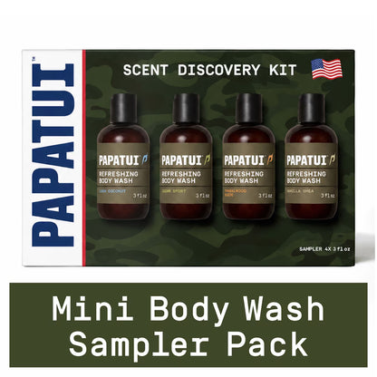 Papatui A250 Limited Edition Mini Body Wash Sampler Pack – 4 Count
