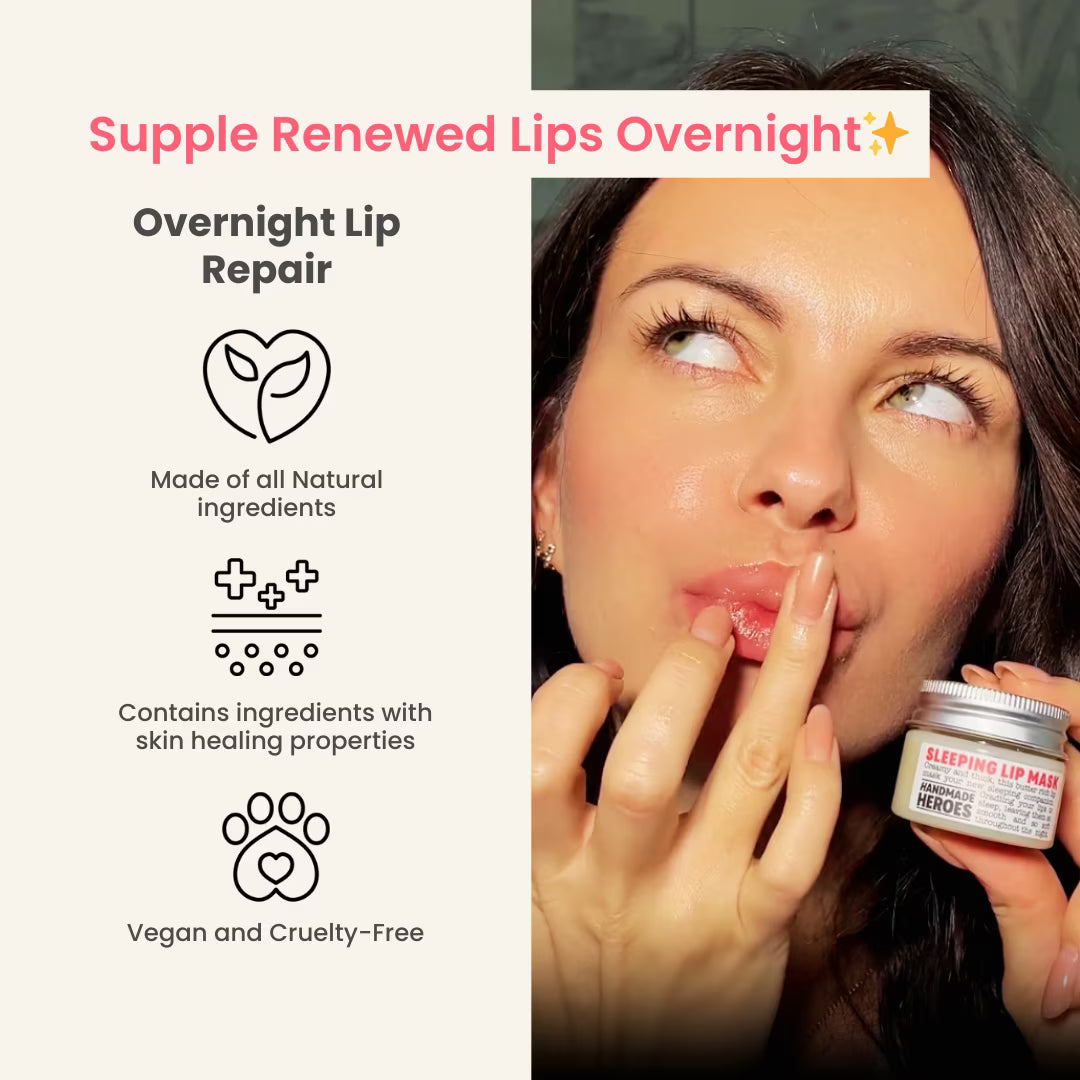Handmade Heroes Cocolicious Luscious Lip Mask Midnight Recovery – Overnight Hydration & Repair