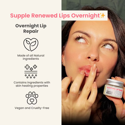 Handmade Heroes Cocolicious Luscious Lip Mask Midnight Recovery – Overnight Hydration & Repair