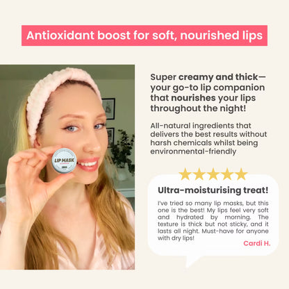 Handmade Heroes Cocolicious Luscious Lip Mask Midnight Recovery – Overnight Hydration & Repair
