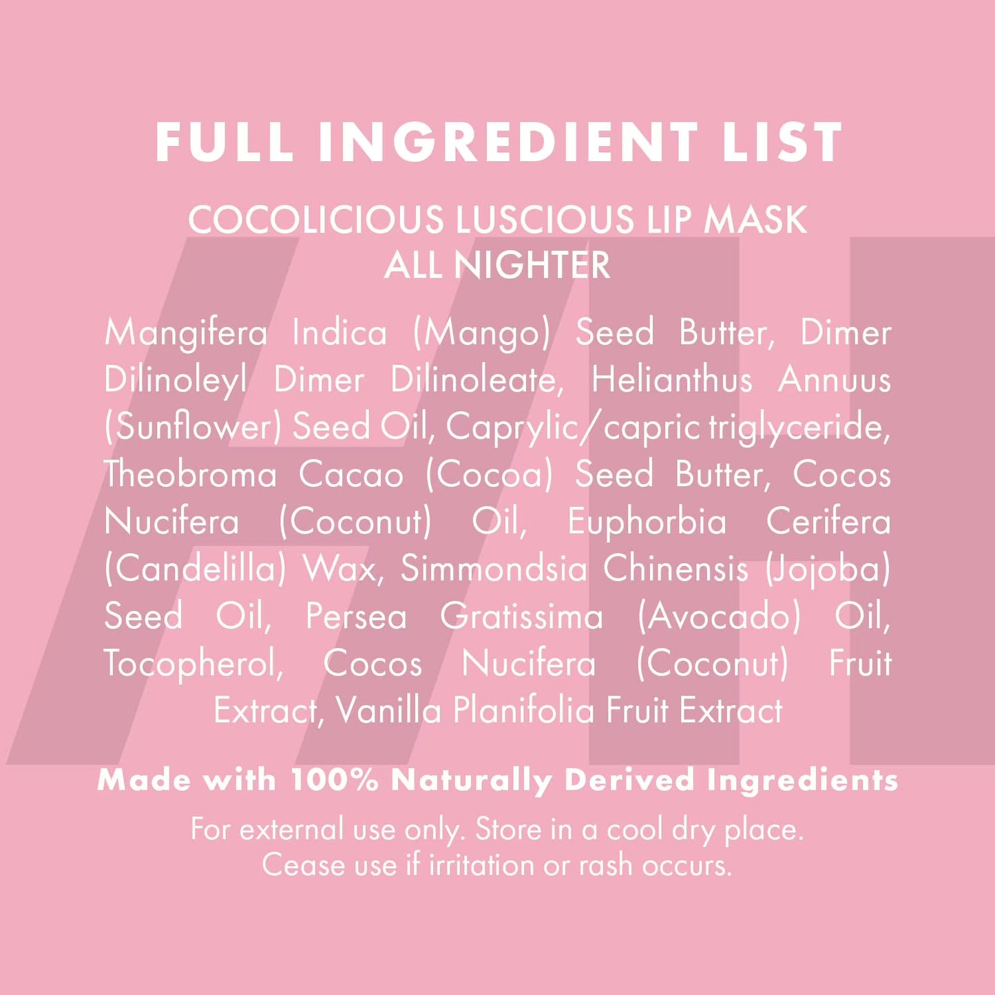 Handmade Heroes Cocolicious Luscious Lip Mask Midnight Recovery – Overnight Hydration & Repair