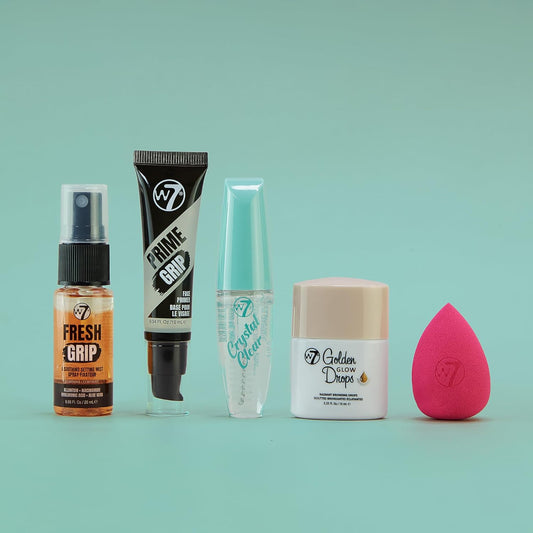 W7 On the Go Essentials Set Mini Makeup Must-Haves Travel Size Kit