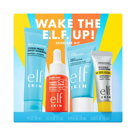 e.l.f. SKIN Wake the e.l.f. Up! Skincare Kit – 4 Piece