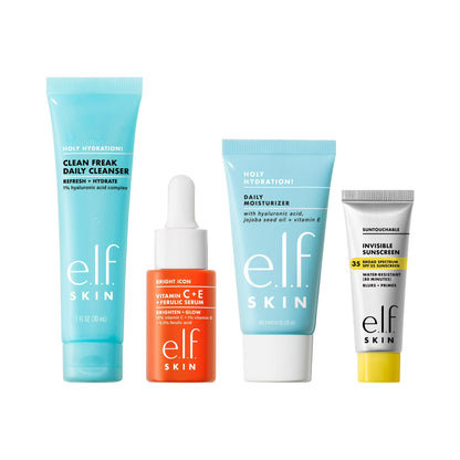e.l.f. SKIN Wake the e.l.f. Up! Skincare Kit – 4 Piece