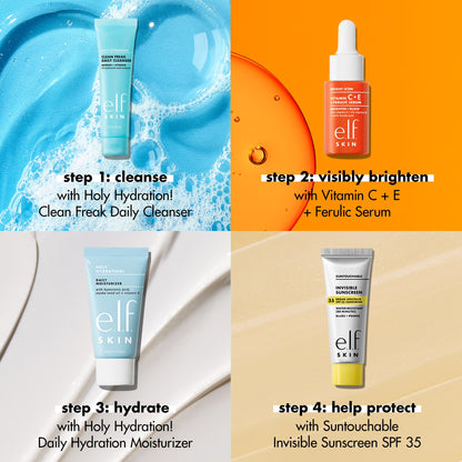e.l.f. SKIN Wake the e.l.f. Up! Skincare Kit – 4 Piece