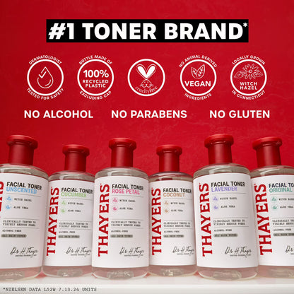 Thayers Witch Hazel Unscented Travel Size Face Mist for Sensitive Skin – 3 oz