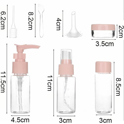 Travel Bottles Set 13-Piece TSA Approved Travel Size Toiletry Bottles Kit with Zipper Bag